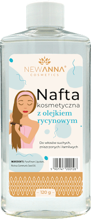 Nafta kosmetyczna do włosów z olejem rycynowym  NEW ANNA cosmetics