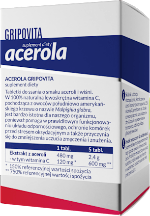 Suplement diety ACEROLA GriPovita, tabletki ZDROVIT