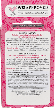 Pomadka  pantenol #VEGE LIP CARE SOFT  Flos Lek