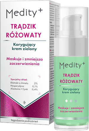 Krem korygujący zielony Trądzik Różowaty Medity+