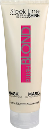Mască Blond Blush pentru păr vopsit cu pigment roz SLEEK LINE