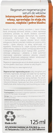 Regeneracyjne serum do włosów Regenerum