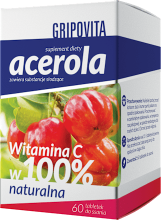Suplement diety ACEROLA GriPovita, tabletki ZDROVIT