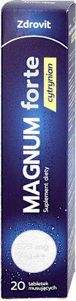 Suplement diety Magnum forte Cytrynian, tabletki musujące  ZDROVIT