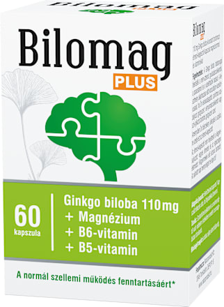 Bilomag Plus ginkgo biloba 110mg, magnéziummal és vitaminokkal kapszula Bilomag PLUS