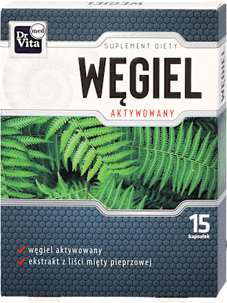 Suplement diety Węgiel aktywowany, kapsułki DR VITA