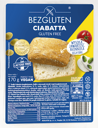 Bułki ciabatta BEZGLUTEN
