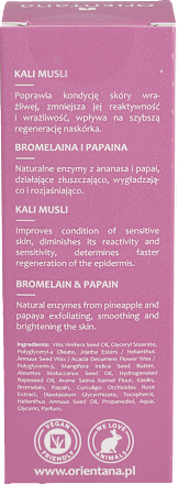 PEELING ENZYMATYCZNY KALI MUSLI  Orientana