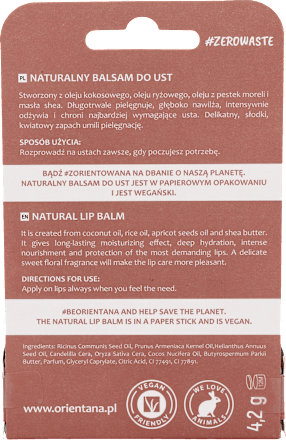 NATURALNY BALSAM DO UST COCONUT SWEET Orientana