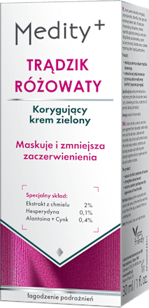 Krem korygujący zielony Trądzik Różowaty Medity+