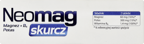 Suplement diety Skurcz, tabletki Neomag
