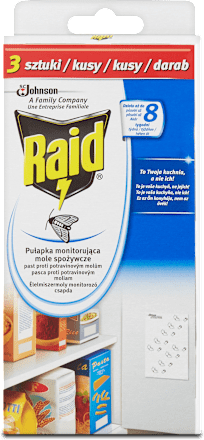 Pasca proti potravinovým moliam Raid