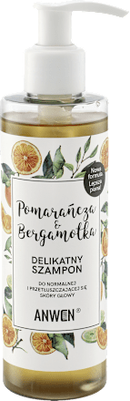 Szampon Pomarańcza i Bergamotka – do normalnej i przetłuszczającej się skóry głowy Anwen