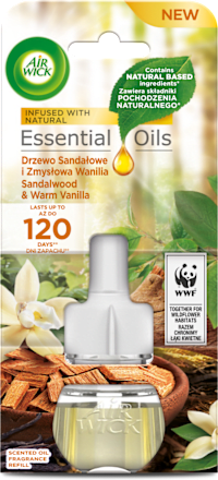 Wkład do elektrycznego odświeżacza powietrza Drzewo Sandałowe i Zmysłowa Wanilia/Sandalwood & Warm Vanilla AirWick