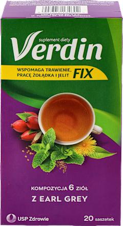Suplement diety, wspomagający trawienie, pracę żołądka i jelit, Earl Grey USP ZDROWIE