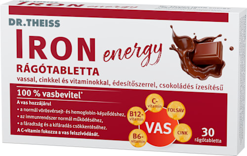 Iron rágótabletta csokoládés izesítésű DR.THEISS