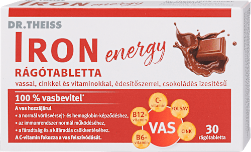 Iron rágótabletta csokoládés izesítésű DR.THEISS