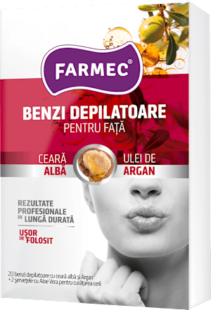 Benzi depilatoare pentru față farmec