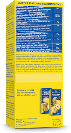 Ciastka maślane, bezglutenowe BEZGLUTEN