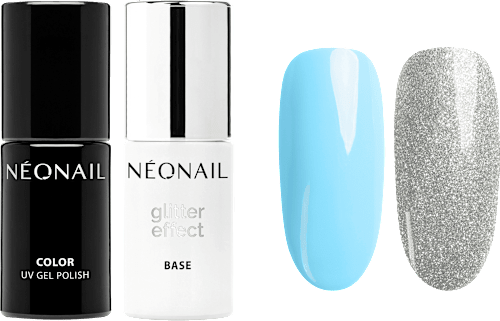 UV Nagellackset Lagoon Shimmer 2tlg NÉONAIL