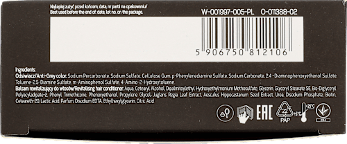 Odsiwiacz do włosów 01 czarny, 2x8g + 2x15ml Cameleo - Men