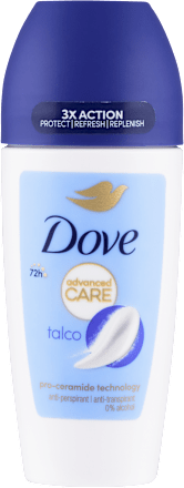 Advanced Care deodorant roll-on Talco Dove