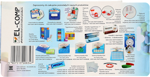 Kasetka do leków tygodniowa na 2 pory dnia 7x2 KALLDERA