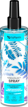 Nawilżający spray do włosów suchych i matowych - lukrecja Vis Plantis