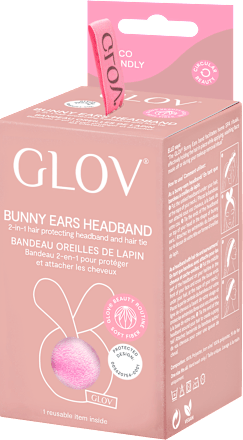 Opaska na głowę do włosów Bunny Ears Pink GLOV
