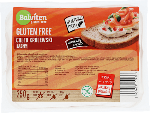 Bezglutenowy chleb królewski supreme  Balviten