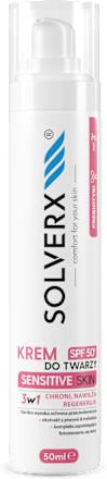 Krem do twarzy SPF 50+ Sensitive Skin Solverx