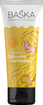 Odżywka do włosów emolientowa, jogurtowo-mleczna  BAŚKA