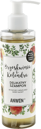 Szampon Brzoskwinia i Kolendra – do suchej i wrażliwej skóry głowy Anwen