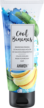 Cool Bananas - niebieska maska do włosów brązowych  Anwen