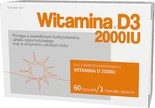 Suplement diety Witamina D3 2000 IU, kapsułki INV Poland