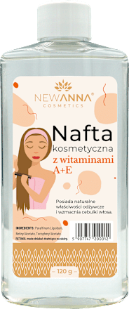 Nafta kosmetyczna do włosów z witaminami A+E NEW ANNA cosmetics