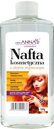 Nafta kosmetyczna do włosów z olejem arganowym  NEW ANNA cosmetics