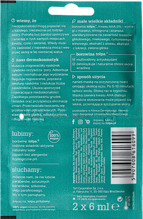 Dermo face sebio max efekt normalizująca maska głęboko oczyszczająca tołpa