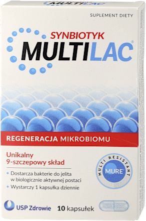 Multilac synbiotyk, kapsułki USP ZDROWIE