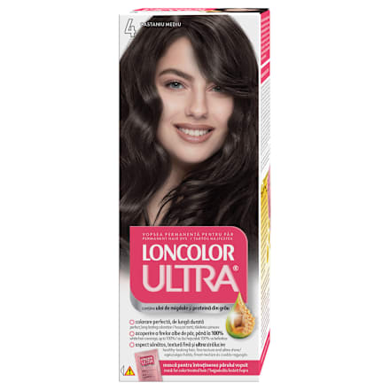 Vopsea permanentă 4 castaniu mediu LONCOLOR ULTRA