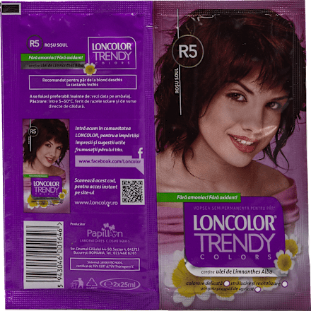 Vopsea semipermanentă red R5 LONCOLOR TRENDY