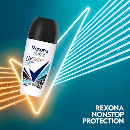 Antitranspirant Deo Roll-on Nonstop Protection Invisible Aqua Rexona