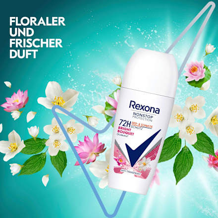 Antitranspirant Deo Roll-on Nonstop Protection Bright Bouquet Rexona