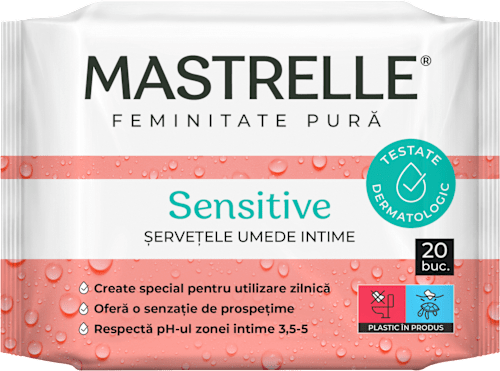 Șervețele umede intime senzitiv Mastrelle