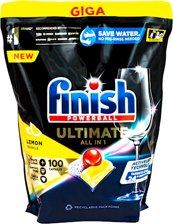 Таблетки за съдомиялна машина Ultimate All in 1, 100 бр. Finish