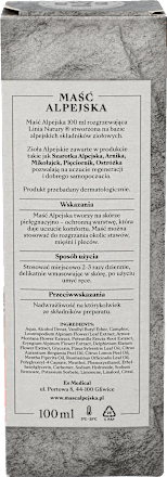 Maść alpejska silnie rozgrzewająca Linia Natury