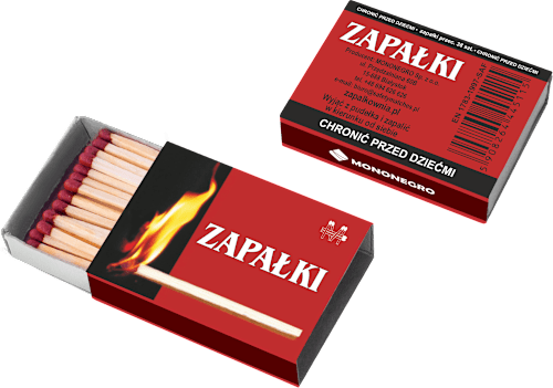 Zapałki tradycyjne 380 sztuk MONONEGRO