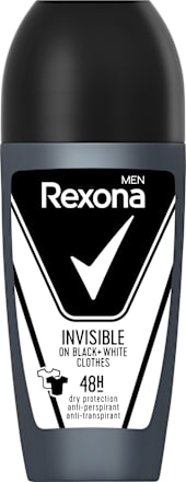 Део рол-он Invisible Black&White Rexona men