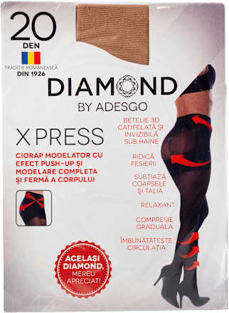 Dres damă Xpress 20DEN 5-M gazelle Diamond