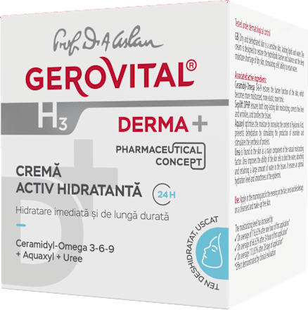 Cremă activ Hidratantă 24H pentru față GEROVITAL